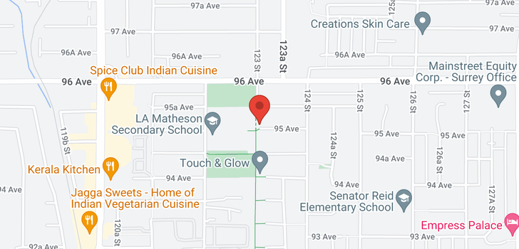 map of 12307 95 AVENUE